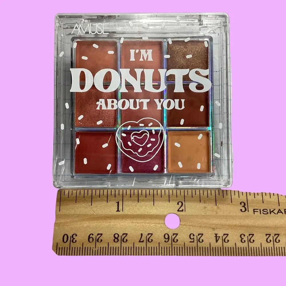 Amuse I'm Donuts About You Eyeshadow Palette Strawberry Donut 9 Pan Warm Tones